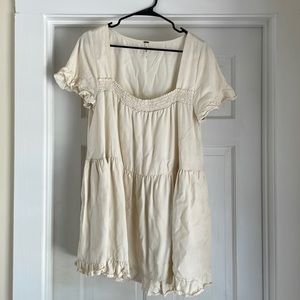 Cream Free People shift dress